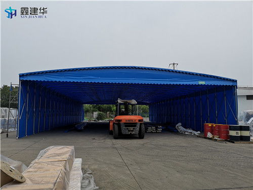 襄陽工廠伸縮噴漆篷房 大型活動(dòng)雨蓬的防水防曬解決方案